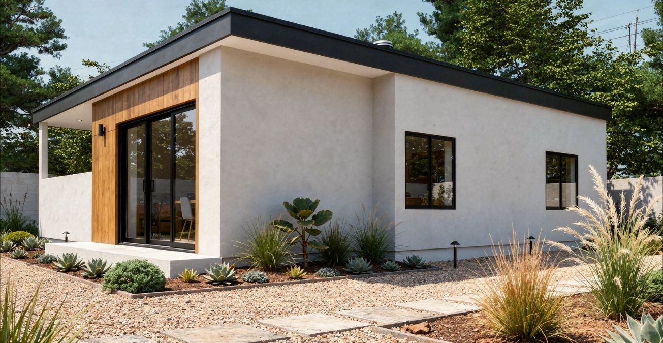 Residential ADU construction project for Los Angeles homeowner backyard property