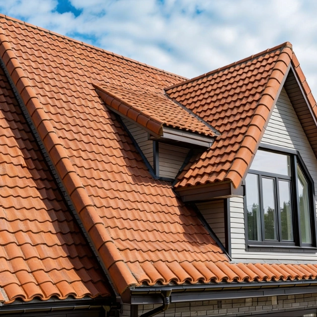 Commercial and residential roofing contractors discussing roof replacement project